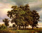 Georg-Heinrich Crola Oak Trees oil on canvas